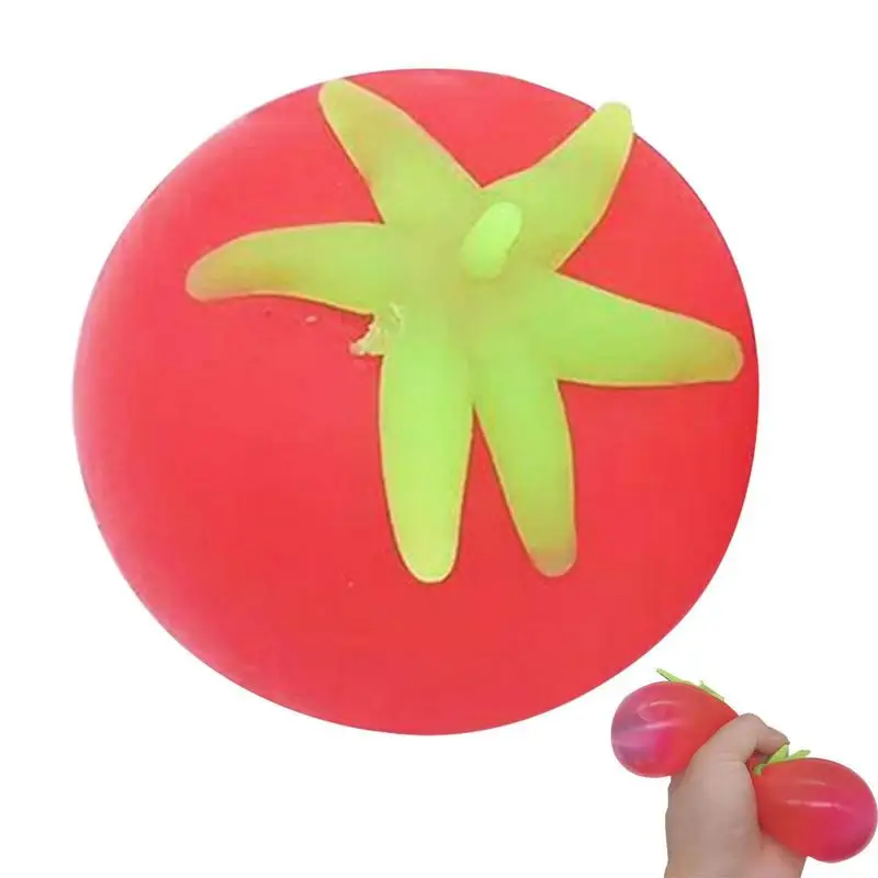 

Squeeze Ball Fidget Toy Tomato Shape Sensory Stress Balls Cool Vent Toys Tear-Resistant Fidget Toys For Kids/Adults To Relax