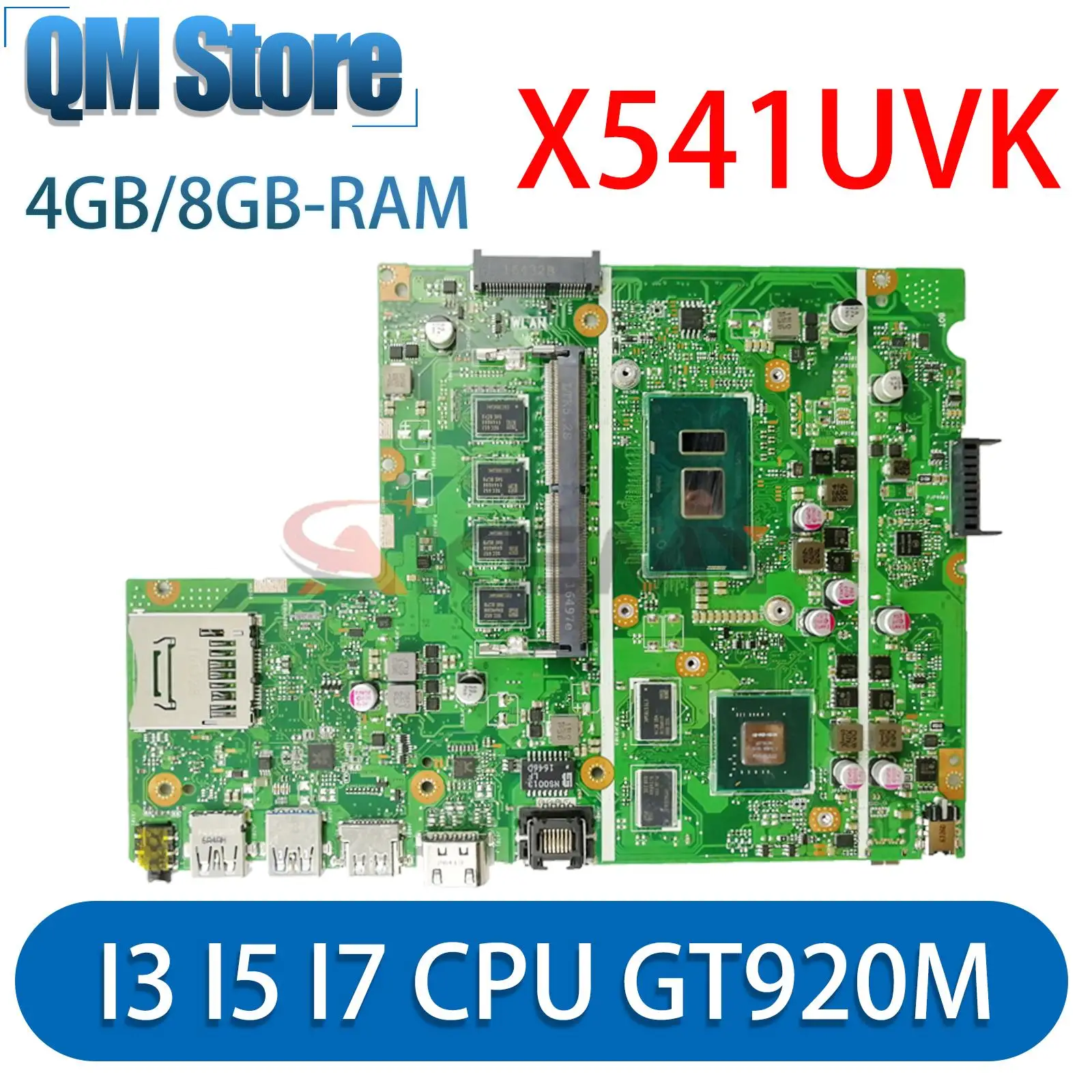 X541UV Laptop Motherboard For ASUS X541UJ X541UVK X541U F541U A541U