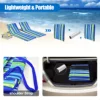 Lounge Chair Mat Set - Adjustable Chairs with Sunbathing Table, Striped Style for Ultimate Relaxation 5