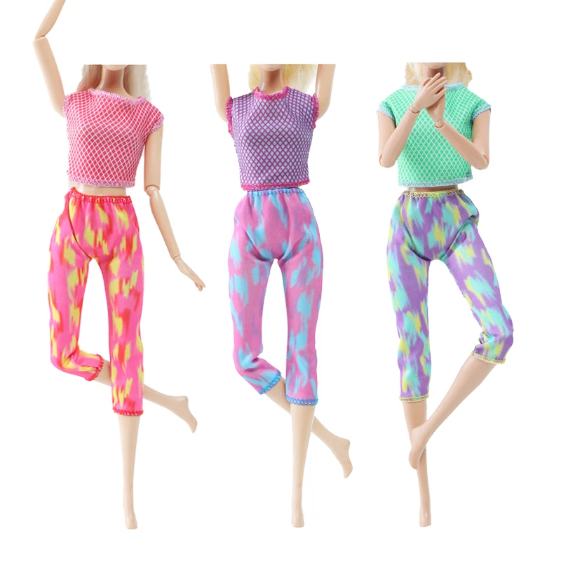 

3 Set 29cm Fashion Sportswear For Doll Outfit Casual Wear Clothing Skirt Accessor Clothes For Barbie Doll Toy Baseball Uniform