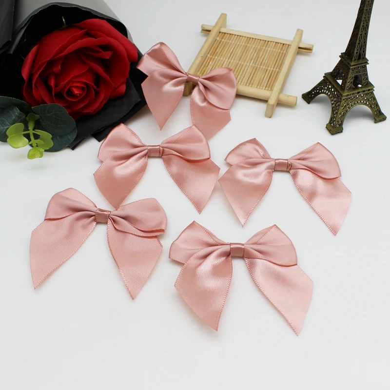 Description Picture 6 of item20/50PCS 65*65mm Ribbon Bows Decoration Bows For Craft Packages Small Bowknot Craft Wedding Christmas Tree for Clothes Accessori