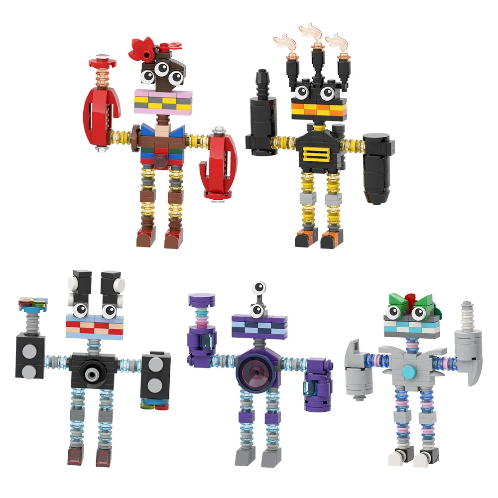 

Конструктор MOC Game Wubboxs, модельные Монстры My Singingeds, механический робот, персонажи «сделай сам», детская игрушка, подарок на день рождения и Рождество