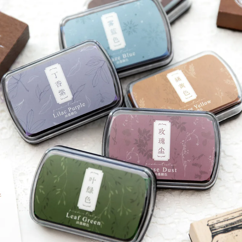 Color Printing Mud Ink Pad 6style color color printing mud Environmental protection ink pad Planner Seal fittings