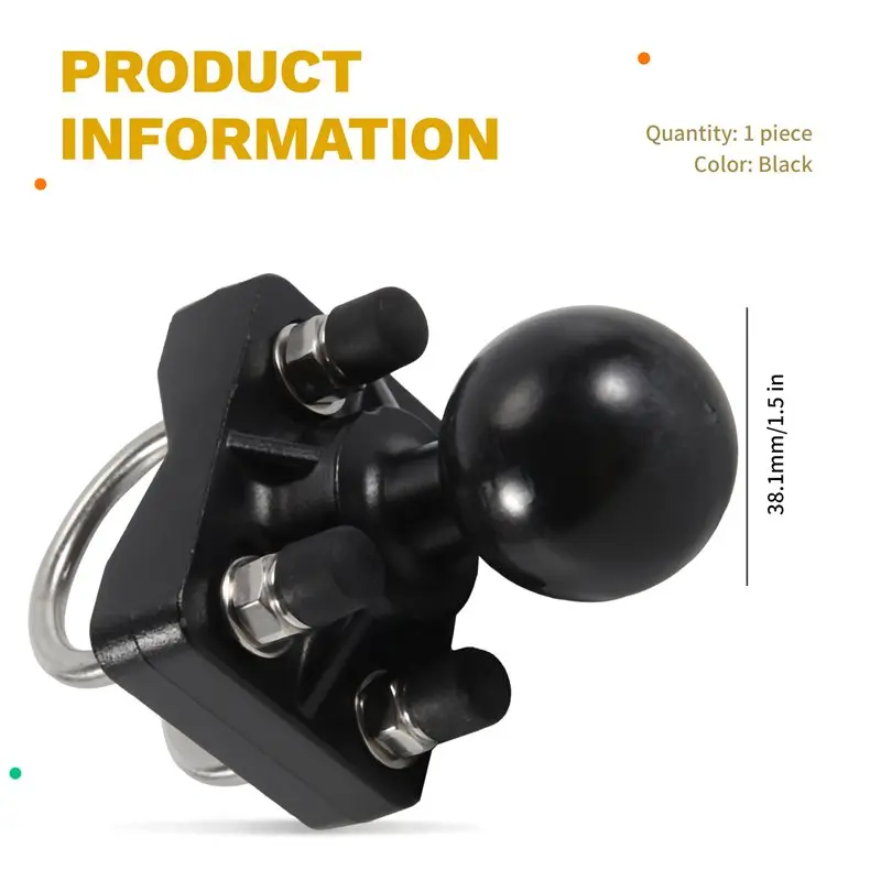 Support Guidon Moto Double Boulon U 1.5 Pouce pour GoPro Garmin Sony