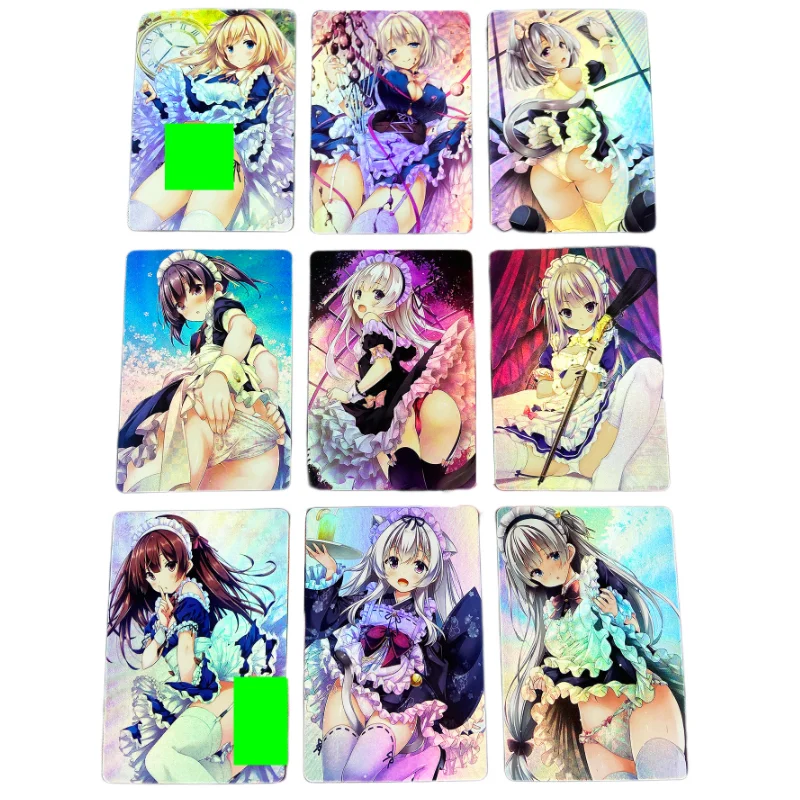 

9pcs Anime Beauty ACG Cards Girls Sexy kawaii Cartoon Hobbies Hobby Collectibles Anime Collection Cards Gift Toys for Friends