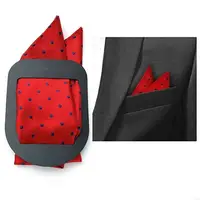 Q39B 5pcs Pocket Square Holder for Men Suits Pocket Square Folder Keeper 2