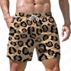 Men's Leopard Print Beach Shorts 3d Print Casual Party Clothes Board Shorts Harajuku Breathable Swimsuit Homme Oversized Clothes 2