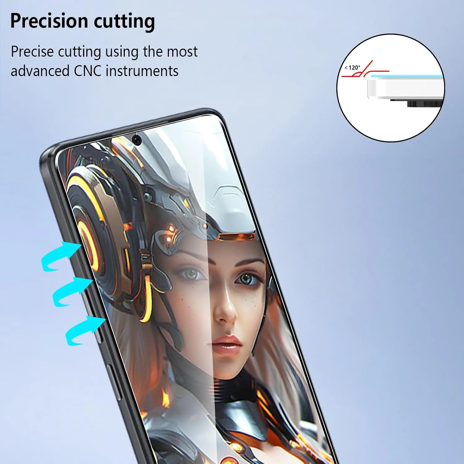 1/4 قطعة من الزجاج المقسى لهاتف موتورولا موتو G05...