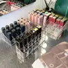 Convenient Plastic Lipstick Storage Box Save Space 12/18/36 Grids Nail Polish Shelf Makeup Lip Gloss Organizer Keep Tidy 1