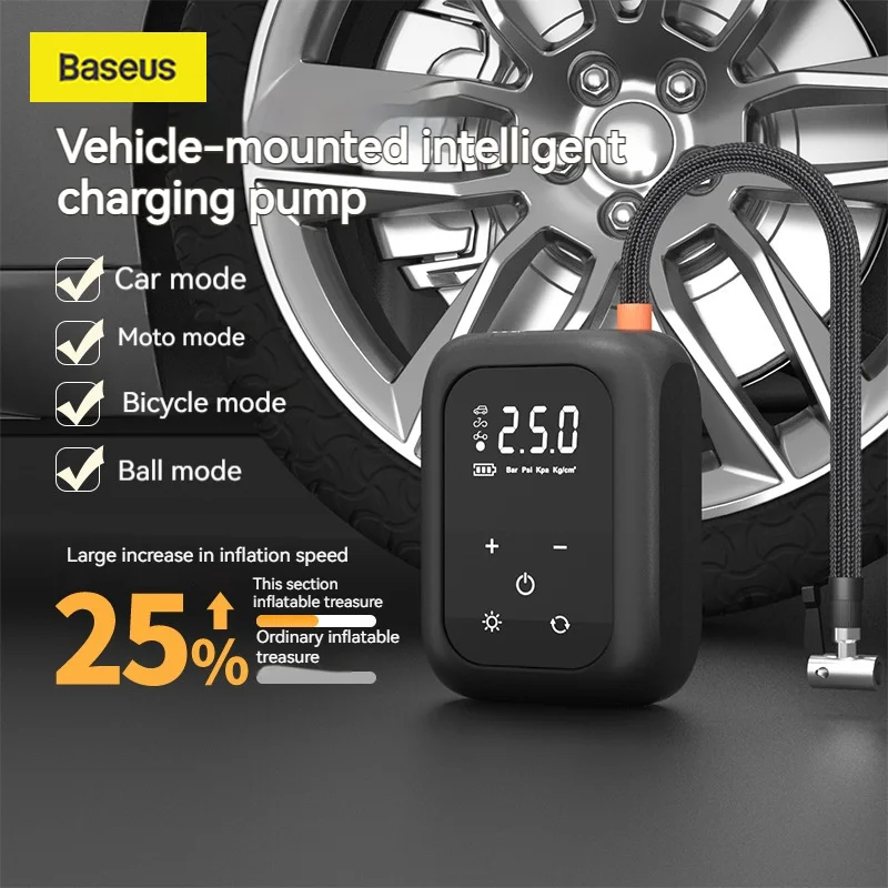 

Baseus Car Air Pumps Wireless Portable Car Air Compressor For Tires Inflator for Motorcycles Bicycle Tyre Inflato with Led Light