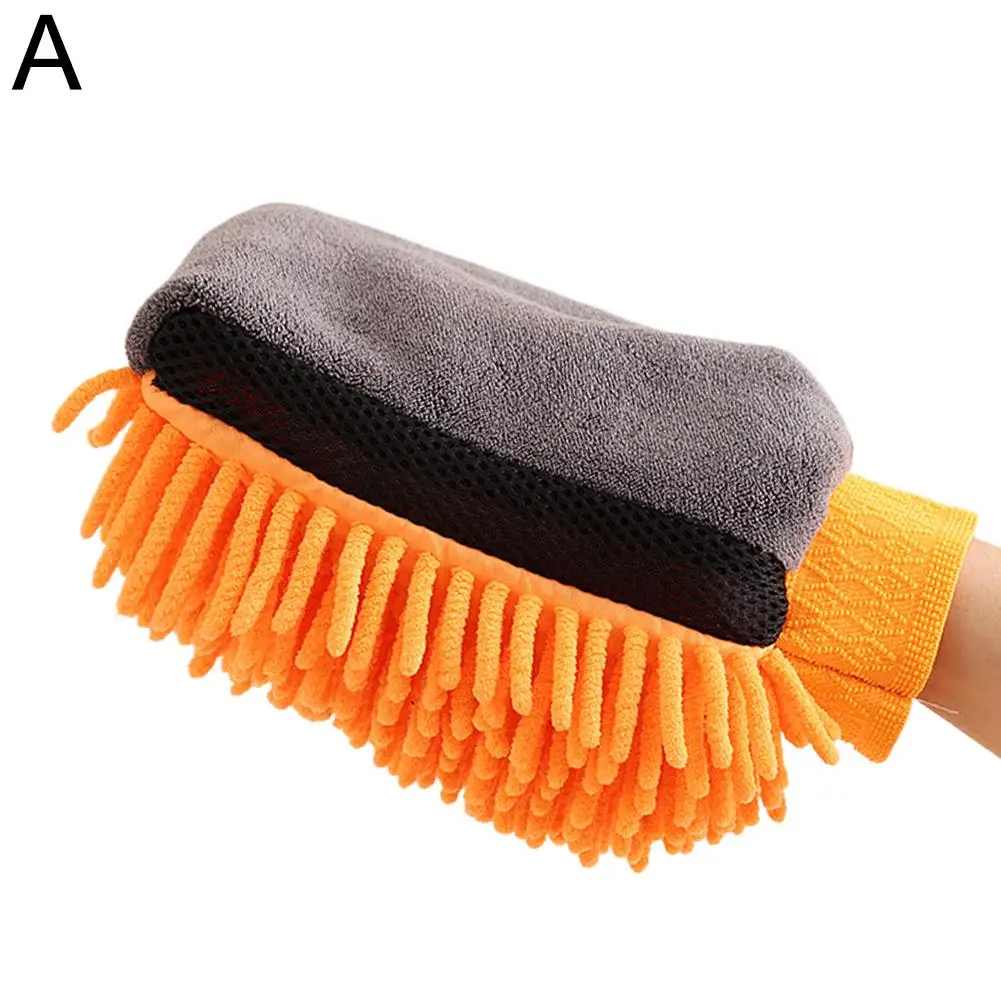 Double-sided Car Wash Gloves Quick Dust Removal Cleaning Car Washing Towel Accessories Cloth L2L8