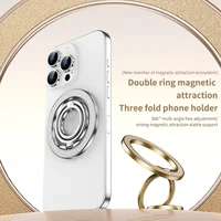 Universal Magnetic Phone Stand for MagSafe Strong Magnet Folding Bracket Removable Grip Portable Holder for iPhone 17 16 Xiaomi - Image 3