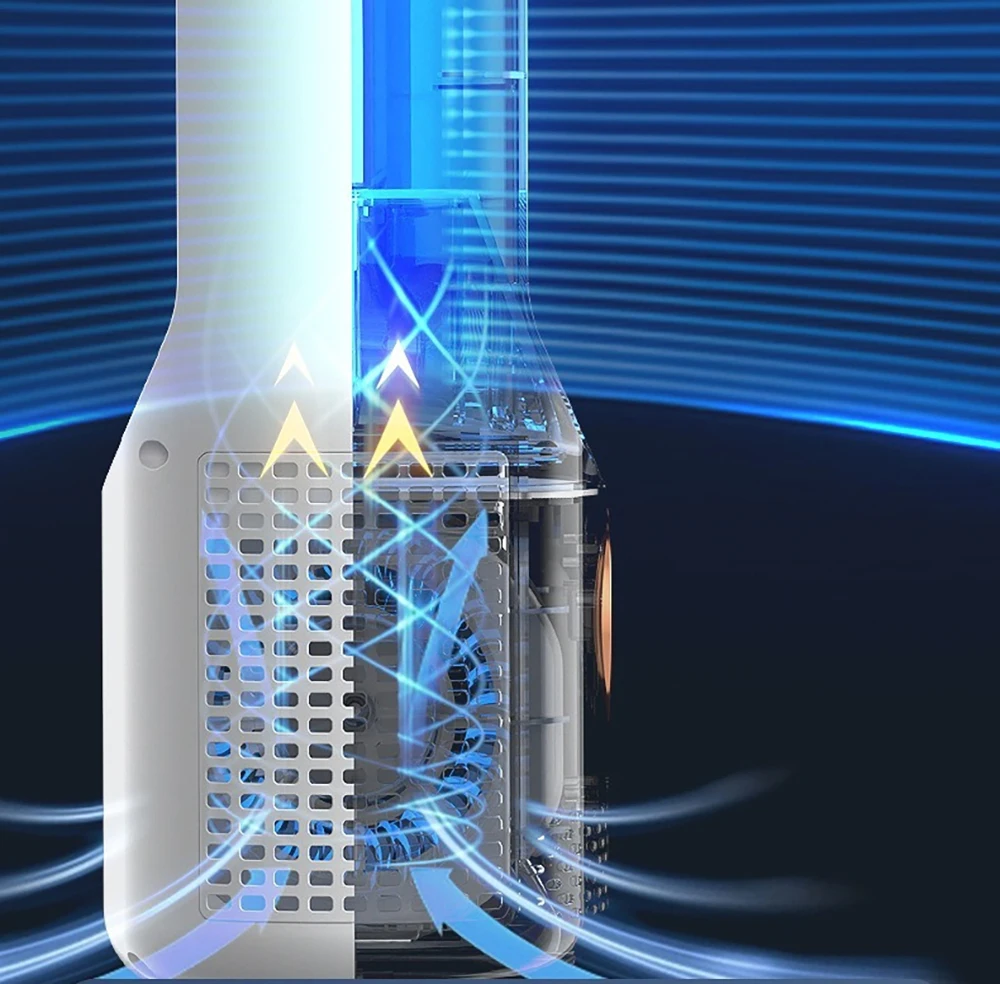 Mini Air Cooler Humidification Cooling USB Silent Timed Air Conditioning Fan Colorful Lights Night Light Led Screen 6 Wind Speed