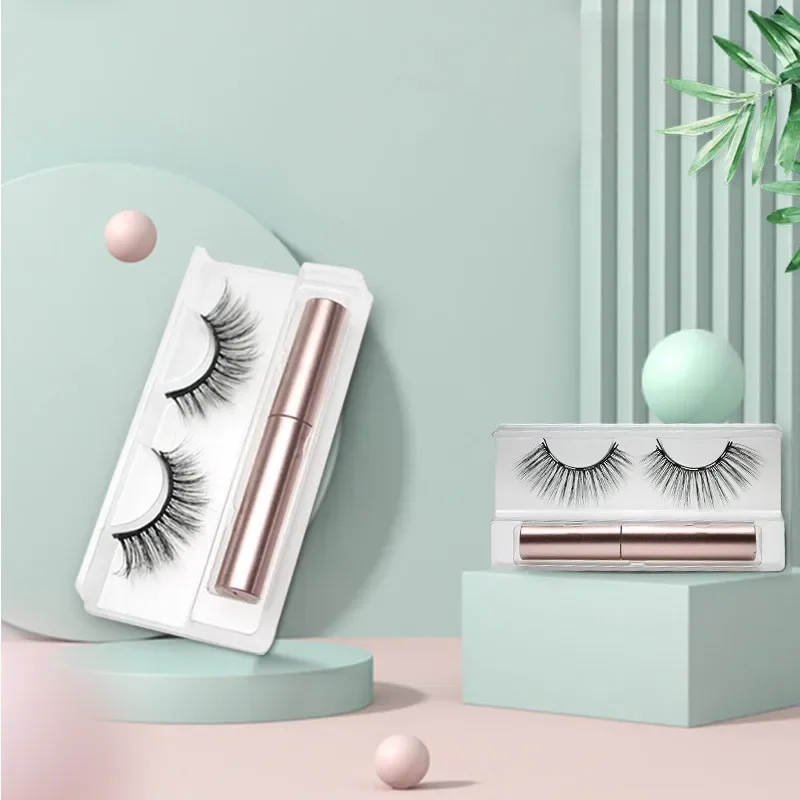 3D Magnetic Eyelashes Set Waterproof Lasting Naturally Magnetic Eyeliner Magnet Eyelashes Makeup Extension False Kit fake eyelashes