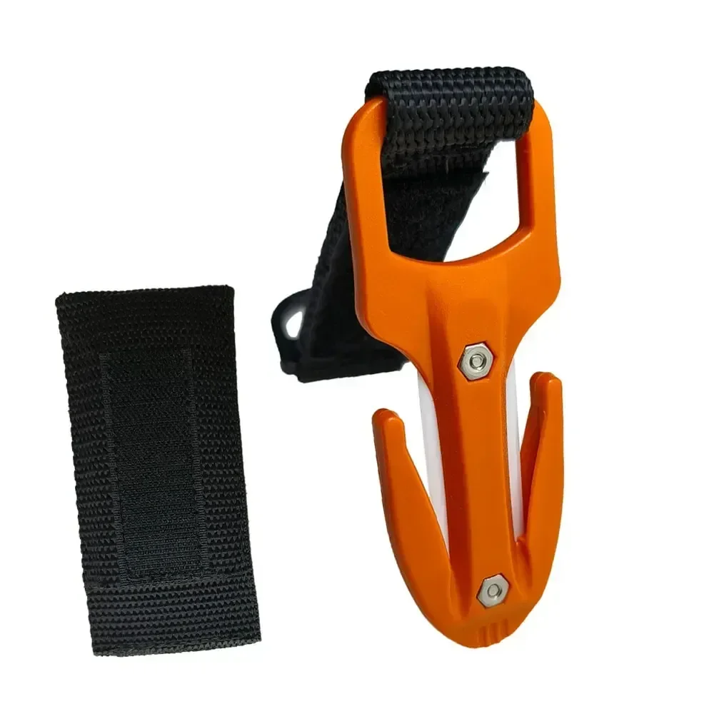 Carbon steel Blade Scuba Diving Cutting Special Knife Line Cutter Underwater Knife Spearfishing Sheath Safety Emergency Holder diving knife