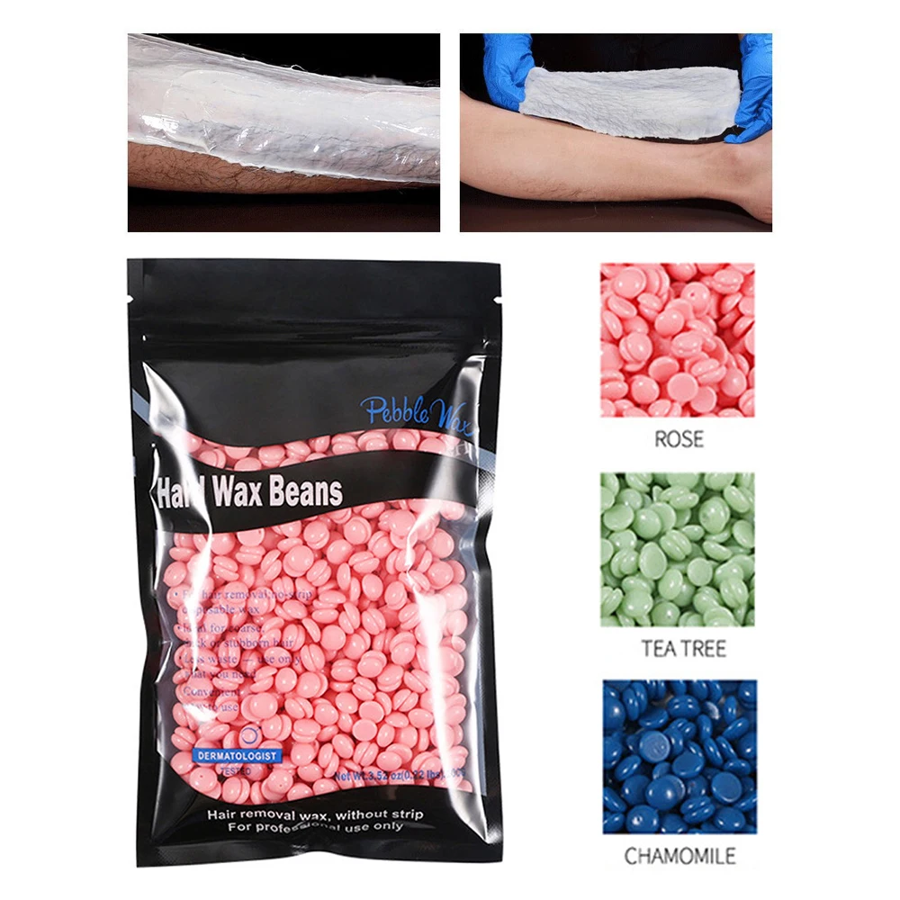 1Pc 100g Depilated Wax Beans Without Strip Multiple Flavors Solid Hair Removal Wax for Men Women