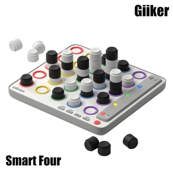GiiKER 지능형 AI 기반 전략 보드 게임, 어린이를 위한 선물, 다채로운 3D 전자 4 열, 2023 신제품
