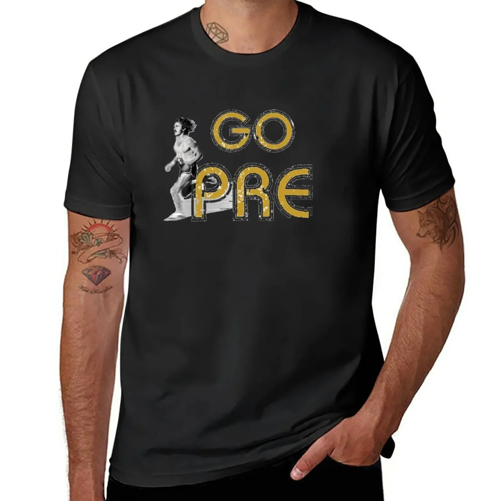 

GO PRE!! T-Shirt quick-drying shirts graphic tees blacks T-shirts for men cotton