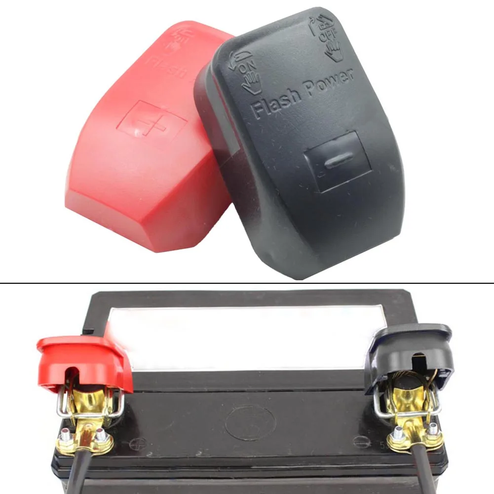2Pcs Connector Clamps Car Battery Terminals Positive & Negative Quick Release Battery Terminals Clamps Caravan Boat Low Profile
