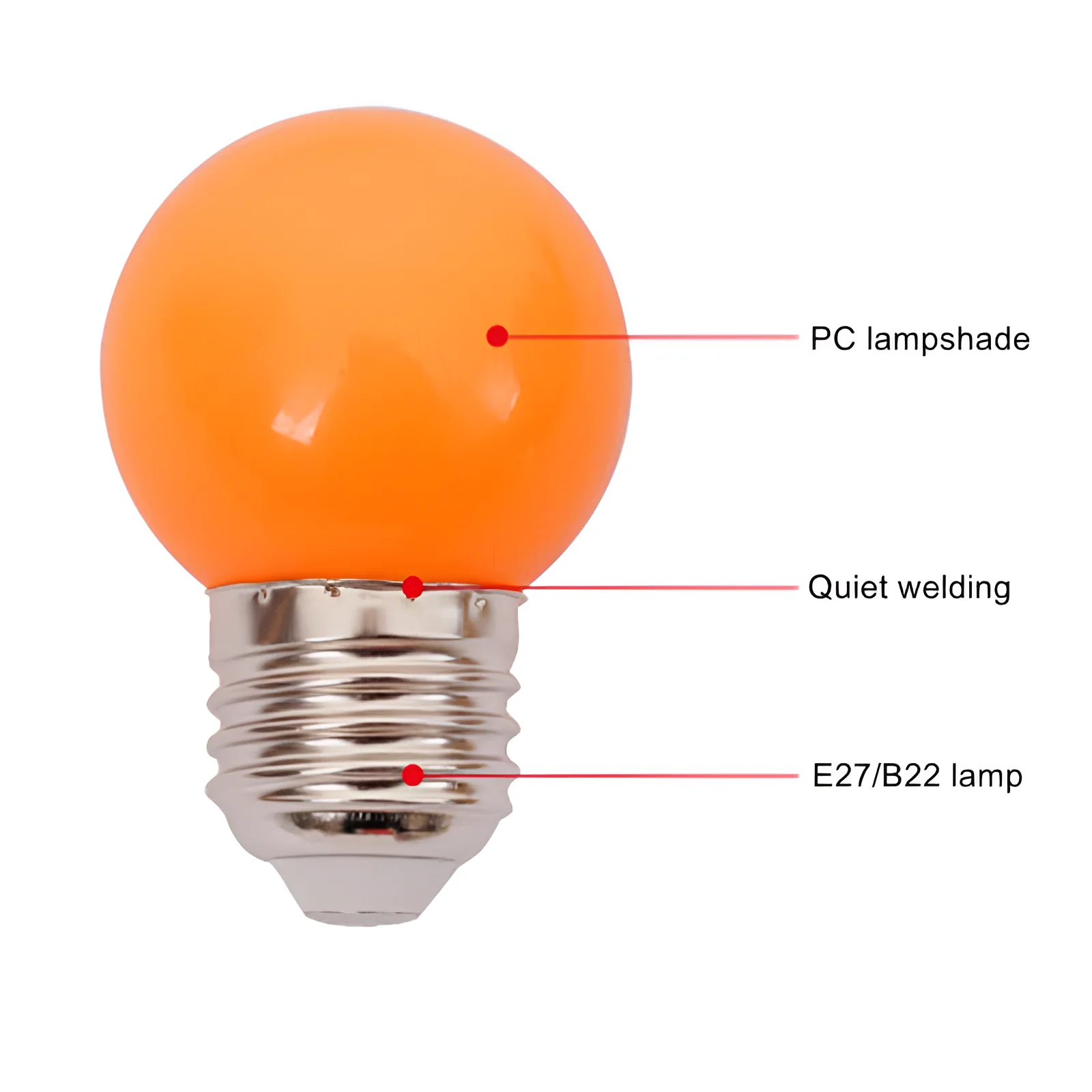 Colorful E27 B22 1W 2W 3W 5W 220V Red Blue Green White Yellow Warm RGB Blubs Energy Saving LED Golf Ball Light Globe Lamp led light led lamp