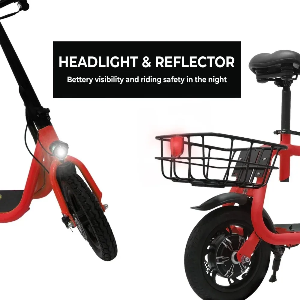 Scooter Carry Basket Commuter R1 450W Brushless Motor 36V-15MPH