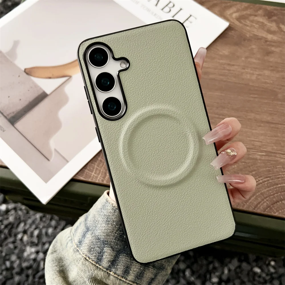 Luxury Magnetic Leather Case - Premium Shockproof PU Soft Cover