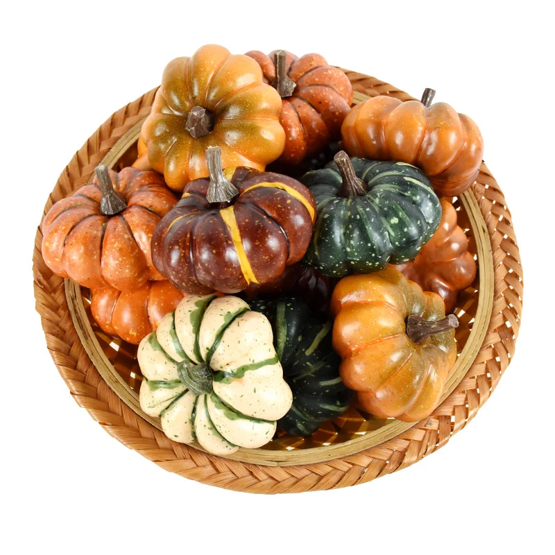 Vegetable Ornaments Artificial Plant Flower Artificial Plant Flowers Artificial Pumpkin Decoration Artificial Pumpkin Thanksgiving Halloween Party Props DIY Crafts