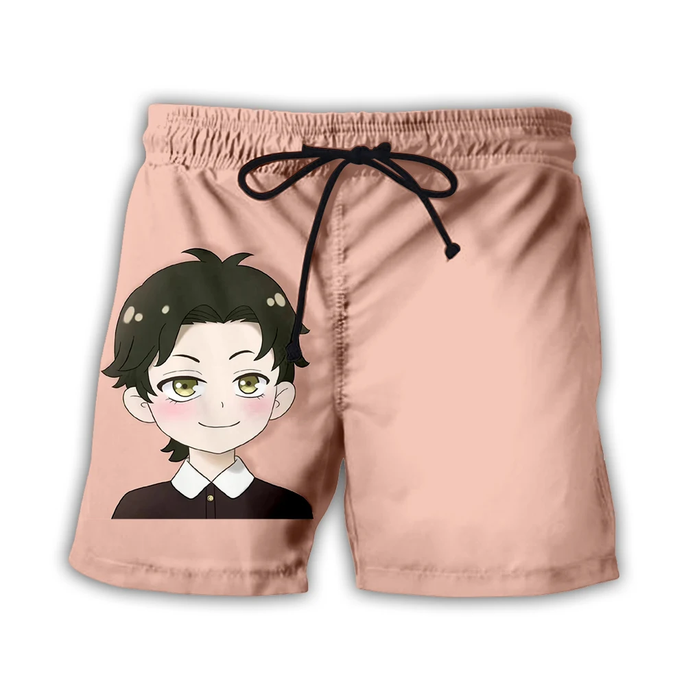 Spy X Family Anime Shorts Men Kawaii Short Pants Fashion 3d Print Summer Beach Board Shorts Women Casual Harajuku Streetwear