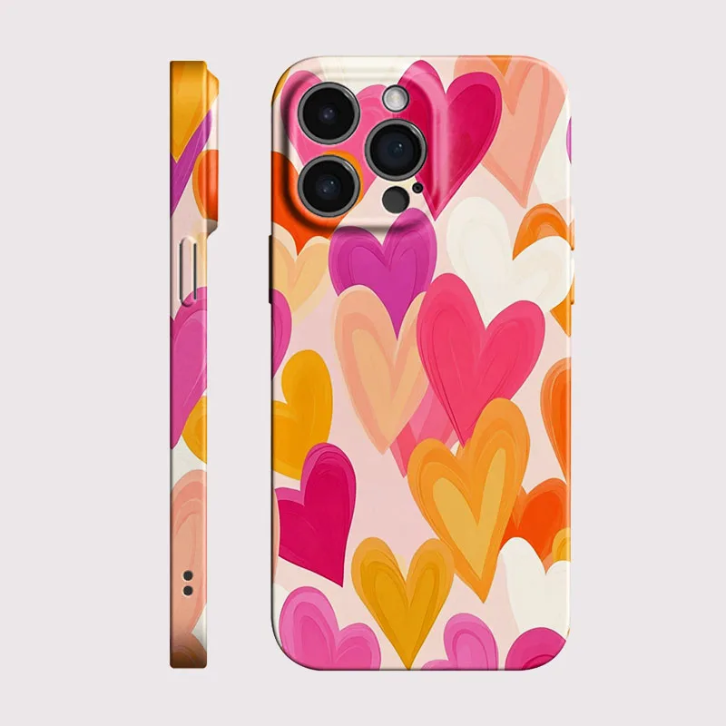 Charming Love Heart Hard PC Phone Case Cover