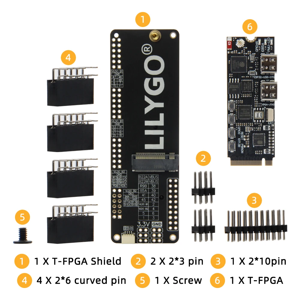 ® T-FPGA ESP32-S3 Development Board M.2 Slot FPGA GW1NSR-LV4CQN48PC6/I5 low-powe