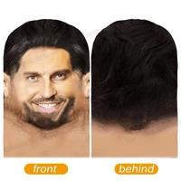 360 °   Забавная маска для лица, двусторонняя Балаклава на все лицо, защита от солнца и ультрафиолета, костюм для косплея на Хэллоуин, вечерние, новогодние подарки — изображение 2