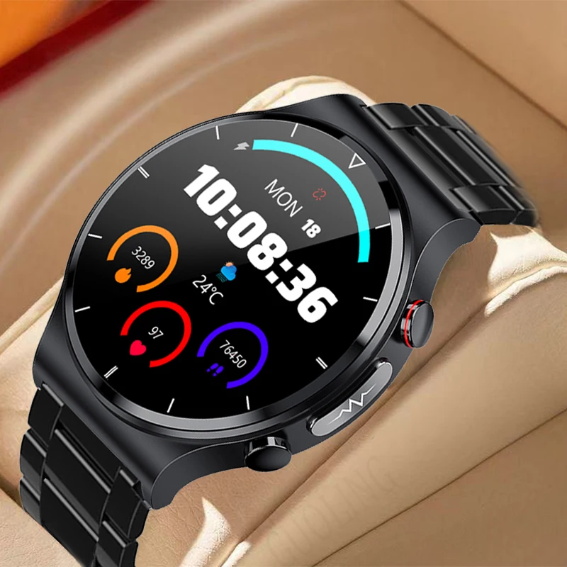 Ekg+ppg 2022 New Smart Watch Men Fitness Tracker Heart Rate Monitor Ip68 Waterproof Wireless