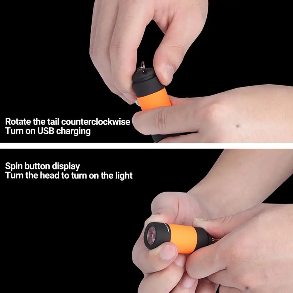 LED Flashlight Mini Flashlight LED Flashlights Mini LED Flashlight LED Torch Light Keychain Flashlight Multifunctional Mini Energy-saving Torch Waterproof Rechargeable LED Light Pocket Flashlight Lamp