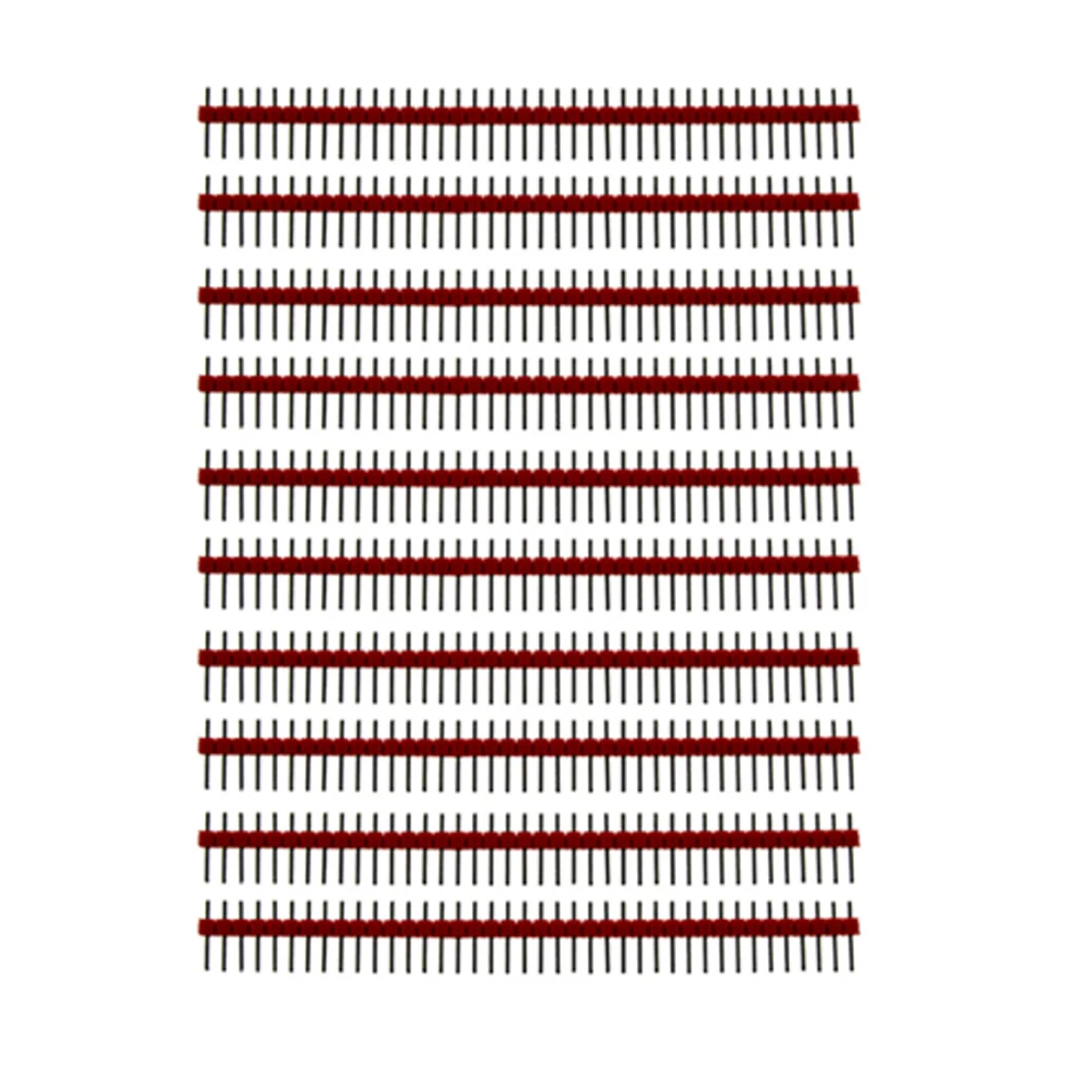 40 Pin 1x40 Single Row Male 2.54 Breakable Pin Header Connector 40pin Strip For Arduino 10PCS