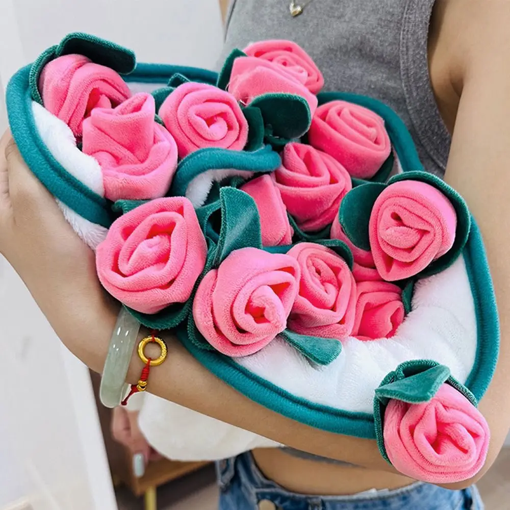 Colorful Rose Bouquet Blanket Fashion Comfortable Artificial Flower Blanket Large Size Rose Flower Nap Blanket Valentine's Day