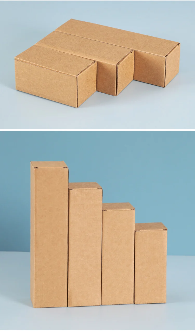 Thick Kraft Paper Box – Rectangular Three-Layer Corrugated Carton, Durable Paper Boxes ... - SKU KPB20231 - UGI Packaging