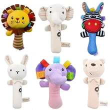 

Cartoon Animal Baby Plush Rattle Hand Bell Newborn Baby Toys Mobile Educational Infant Toys Game Toys For Babies 0 12 Months