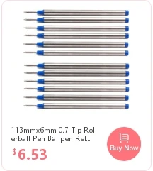 113 mm x 6 mm Tintenroller-Nachfüllungen mit 0,5 Spitze, Kugelschreiberminen, passend für Mont Blanc German Ink M401 107878 P163 H-12 M506 M710 105159 – Detail 12