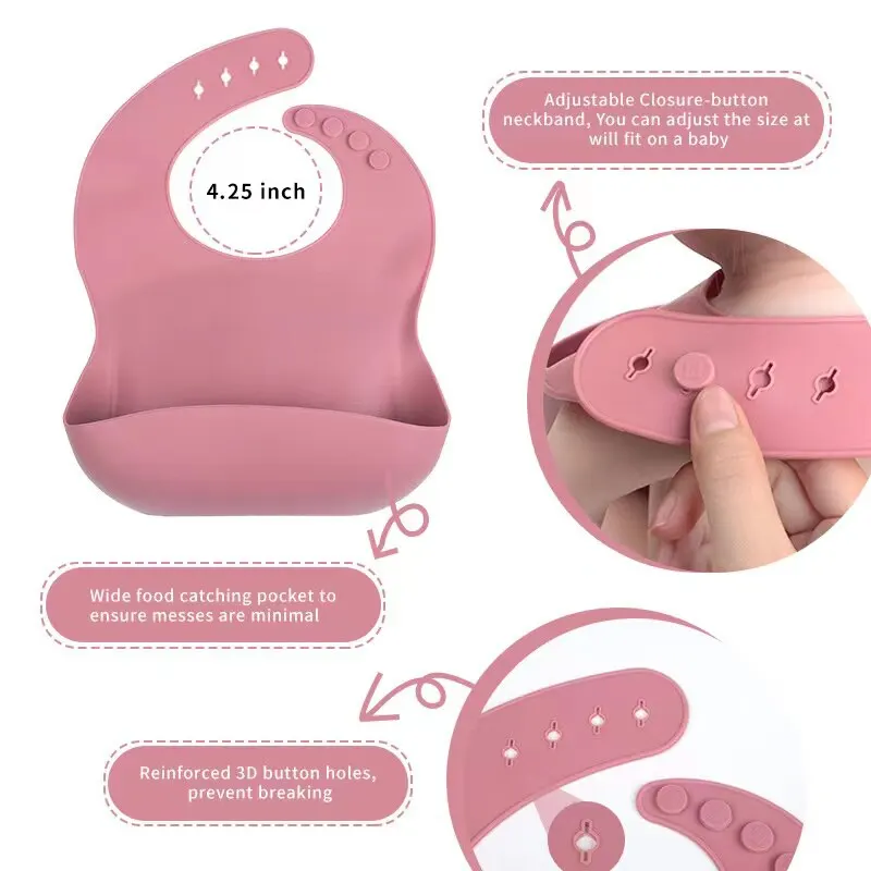 6 PCS Baby silicone meal set Childrens Meal Training Cutlery