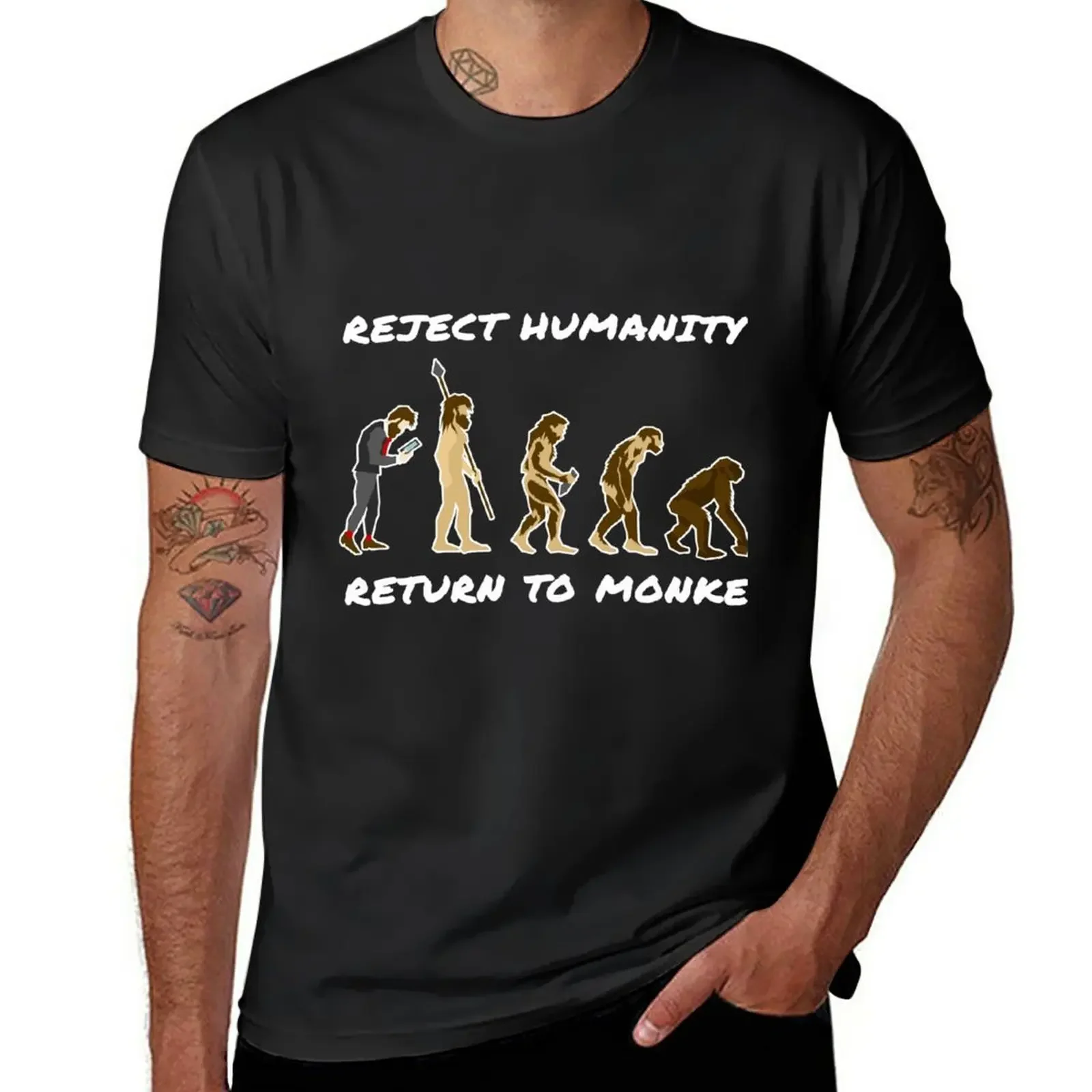 

Reject Humanity - Return to Monke T-Shirt kawaii clothes shirts graphic tees mens vintage t shirts