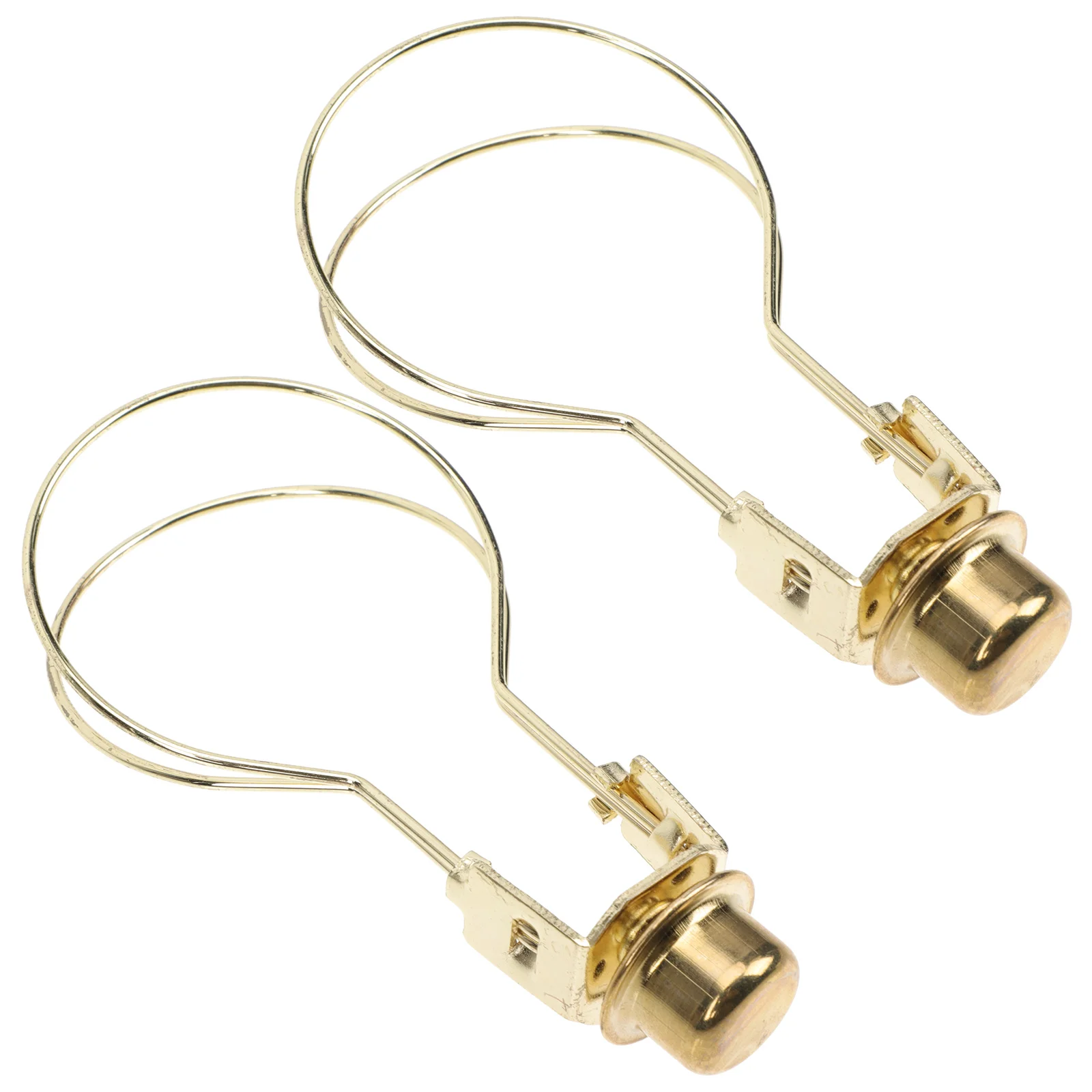 

2 PCS Light Bulb Clip Lampshade Adapter DIY Accessory Major Holder Wrought Iron