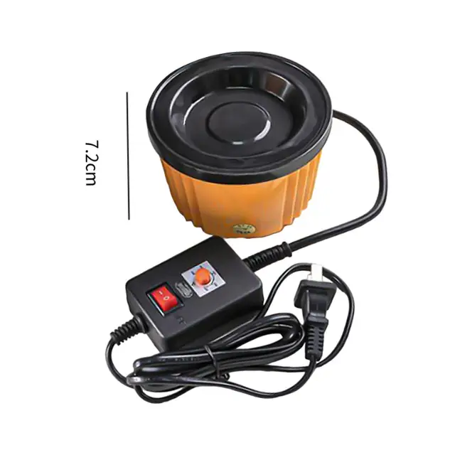 Pot à Colle Électrique Pour Granulés - 80W, Température Réglable 0-200°C - Prise UK