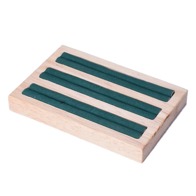 Wooden Jewelry Rings Display Stand Rack Slots Organizer Creative Wedding Ring Display Pad Holder Tools Jewelry Storage Supplies