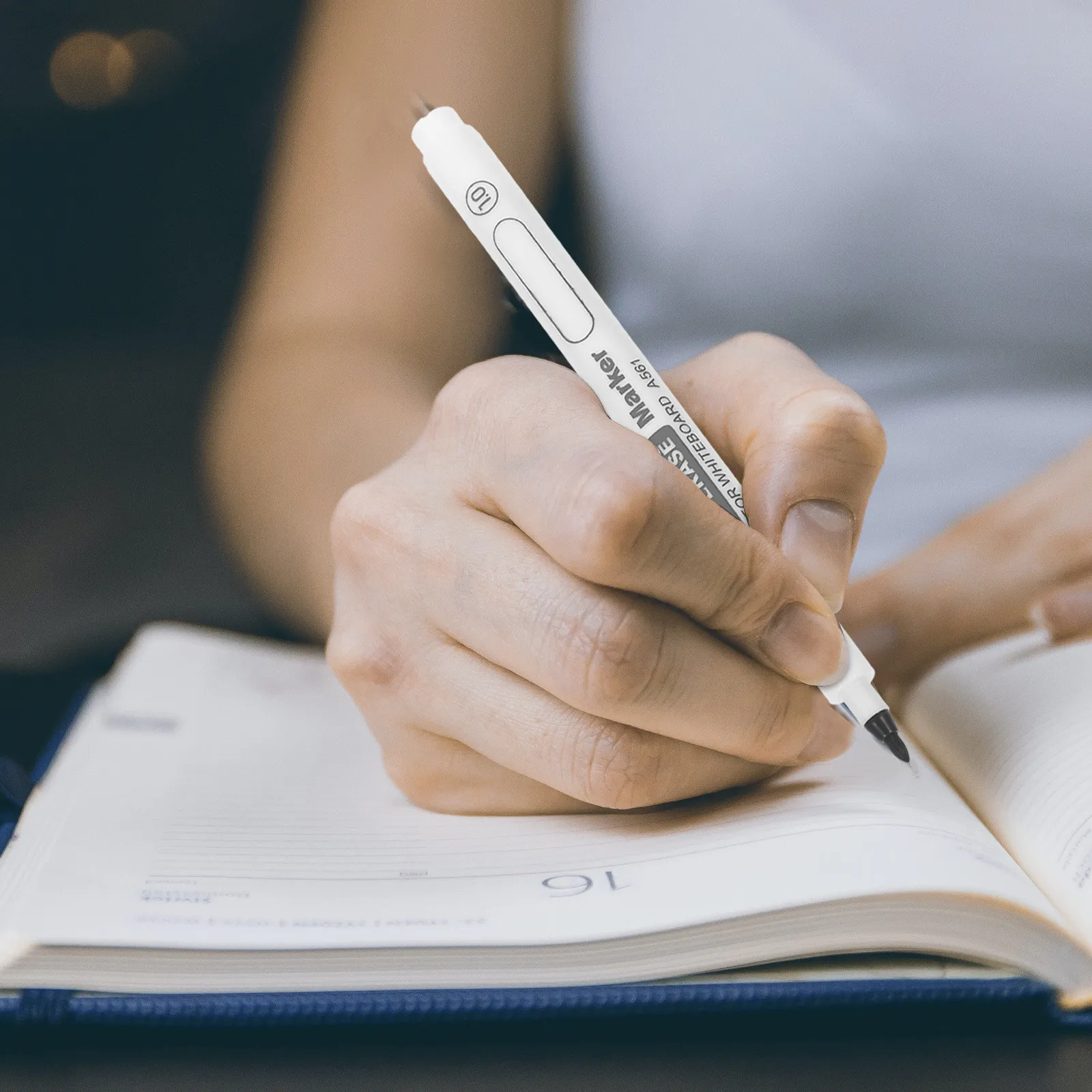 12Pcs 화이트 보드 마커 세트 교실 학교 사무실 용 비 페이딩 파인 팁 마크 펜 화이트 보드 마커 펜 학교 용품