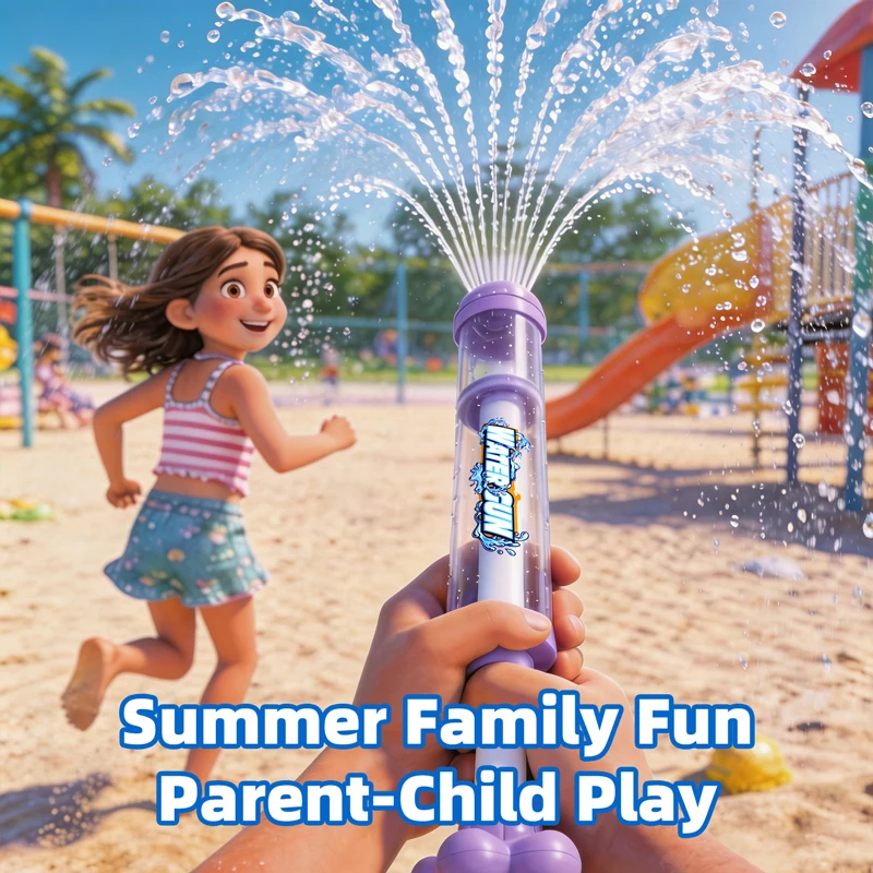 Pusher Type Fireworks Gun Outdoor Splash Games For Summer Pool Activities Fights Interactive Water Spray Toys_voghion.com