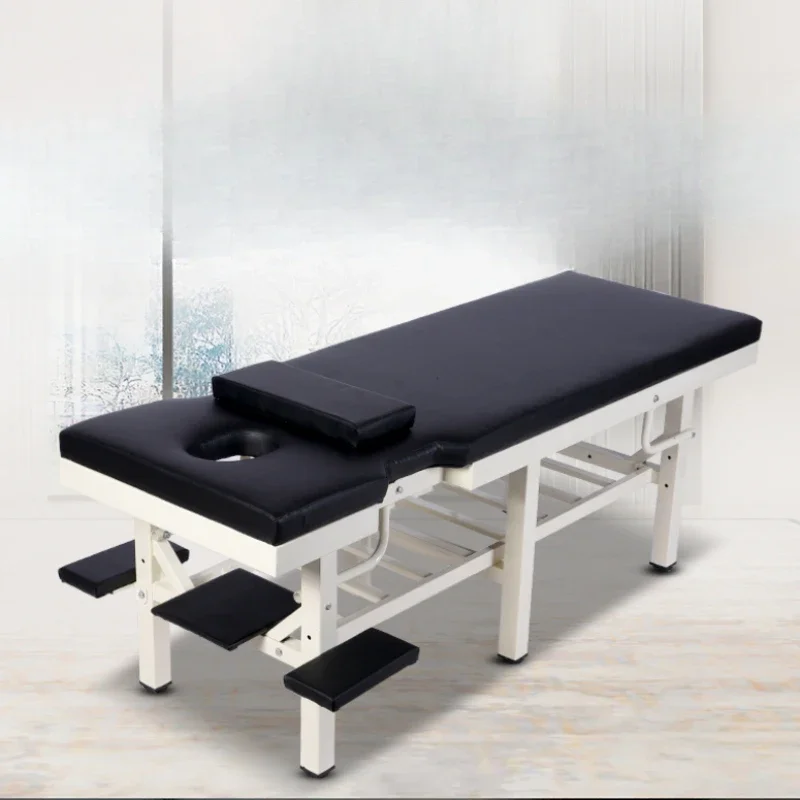 Home Portable Massage Bed Spa Face Speciality Nail Massage Bed Bathroom Metal Lettino Estetista Commercial Furniture RR50MB