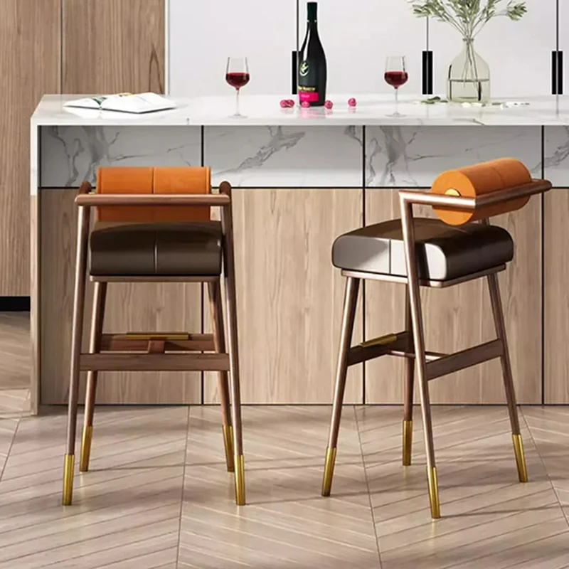 

Office Gamer Dining Chairs Nordic Restaurant Lightweight Living Room Bar Chair Metal Counter Taburete Alto Para Cocina Furniture