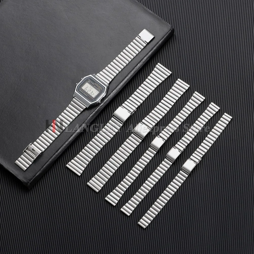 Sleek Multi-Size Metal Watch Band - Ultra-Thin Design
