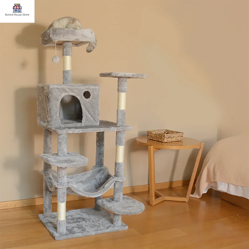 Cat Tree Tower Scratch Post House Condo Cardboard Pet Accessories Cat Furniture