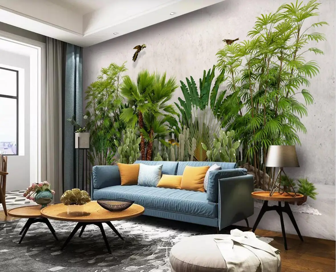 papel de parede personalizado girafa selva grande 01